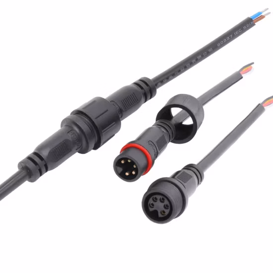 Hot Sale Molded Crimping IP65 Electric Waterproof LED Street Light Connector