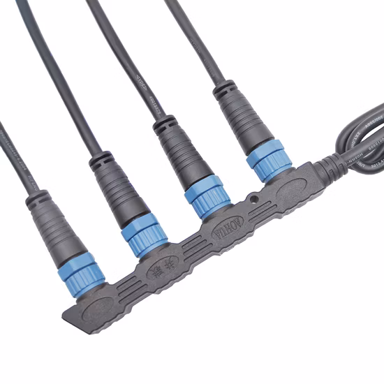 Outdoor Street Light LED Wire Harness 2 Pin Waterproof M15 Distributor Connector