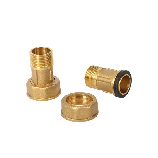 Ningshui Water Meter Fittings Brass Water Meter Connector with Rubber Washer