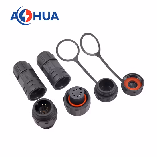 IP67/IP68 Outdoor Waterproof 2-8 Pin M16 LED Waterproof Connector for Street Lights